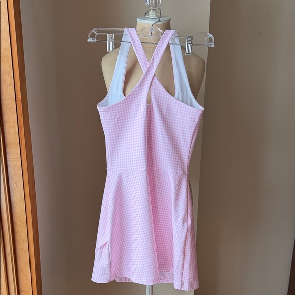 Abercrombie YPB Pink Gingham Sleeveless Tennis Dress - Picture 4 of 5